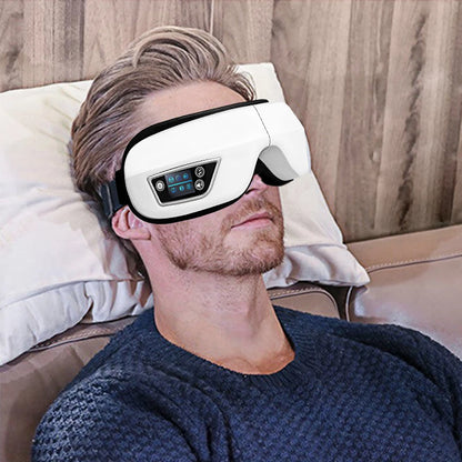 Bluetooth Eye Massager with Heat, Smart Airbag Vibration, and Compress - Relax, Relieve Migraines, and Improve Sleep with Advanced Eye Care