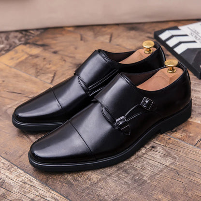 Men’s Genuine Leather Oxford Shoes - Luxury British Lace-Up Business Casual & Wedding Dress Shoes