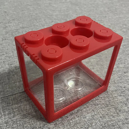 Creative Multicolor Stackable Mini Aquarium & Pet Box - Building Block Fish Tank for Reptiles, Insects & Small Pets