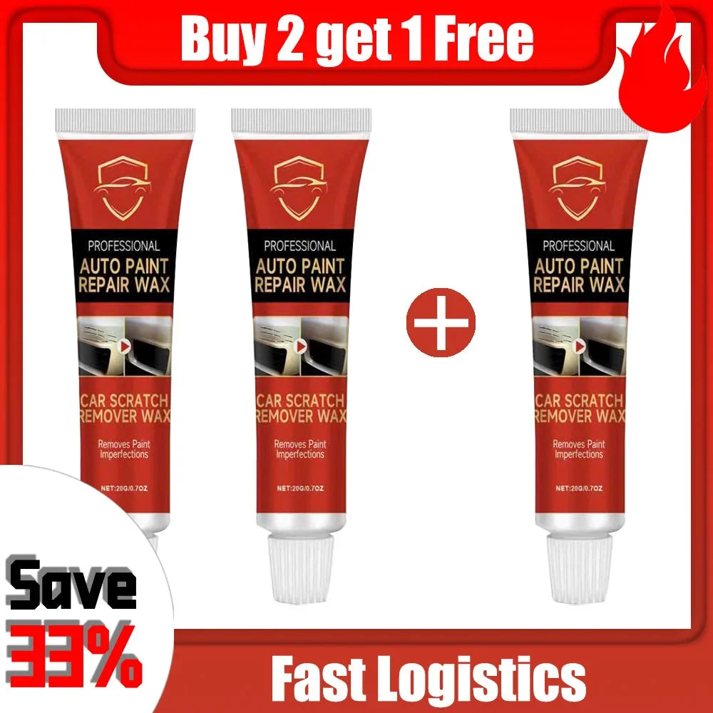 Car Scratch Remover Polish - Auto Paint Swirl Repair Wax & Body Care Compound