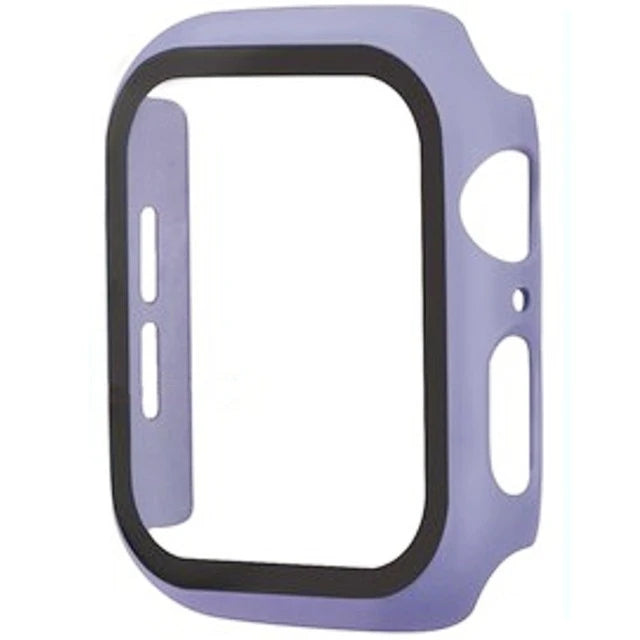 Apple Watch Glass Case Cover - Full Screen Protector for Series 9, 8, 7, 6, SE & iWatch 38mm-45mm