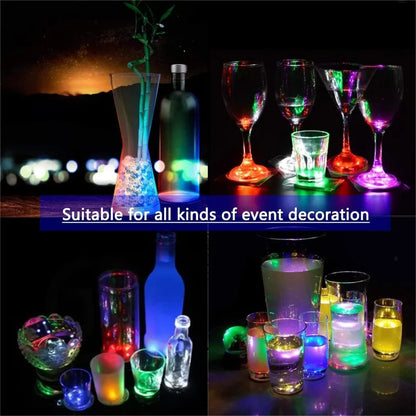 LED Coaster Sticker – Battery-Powered Luminous Glass & Bottle Pads for Bars, Parties, and Drink Decor