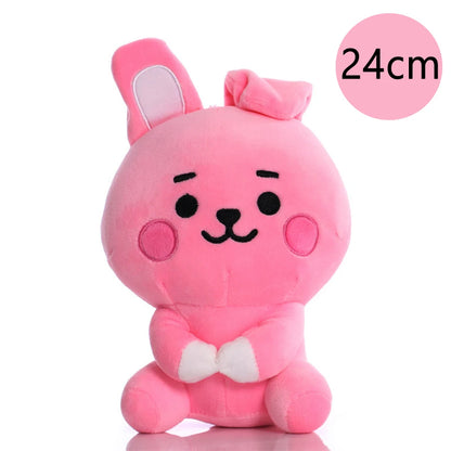 BT21 Cartoon Plush Toy Pendant - Shooky, Mang, Cooky & Tata Keychain, Phone Charm and Backpack Accessory Gift
