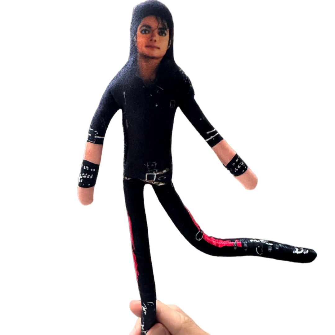 Michael Jackson Plush Figure - 2026 Cosplay Prop Doll with Movable Joints for Room Decor & Gifts