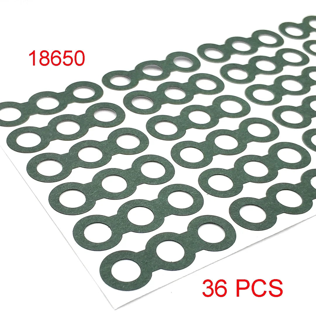 18650/21700/32650 Li-ion Battery Insulation Gasket – Barley Paper Insulating Glue Patch & Electrode Pads for Battery Pack