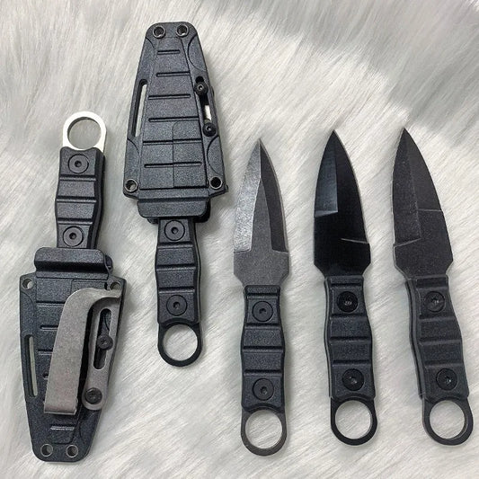 Professional D2 Steel Survival Knife - Fixed Blade EDC Camping Tool with Sheath for Outdoor Adventures