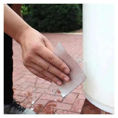 High Temperature Resistant Waterproof Tape - Aluminum Foil Thicken Butyl Tape for Wall, Pool, Roof Crack Repair - Self-Sealing Duct Tape