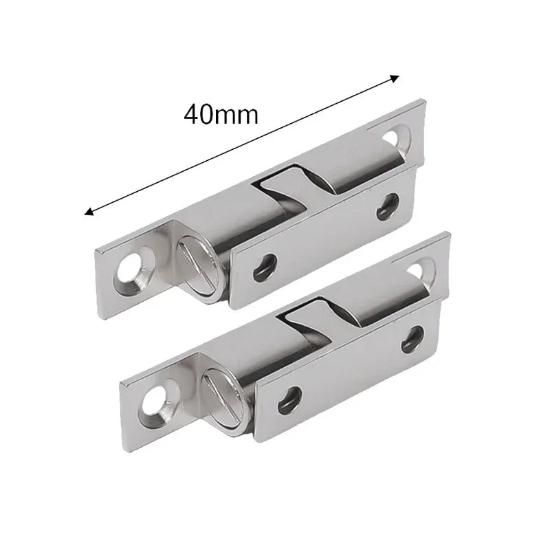 5/1pcs Furniture Door Ball Latch | Brass Double Roller Spring Ball Catch, Adjustable Tension Latch for Cabinets & Closets