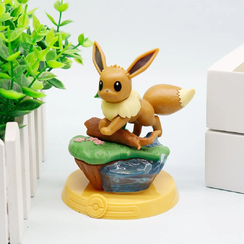 Pokémon Pikachu and Eevee Blind Box Figures - 8-Style Anime Collectible Action Dolls and Desktop Decorations for Birthday Gifts