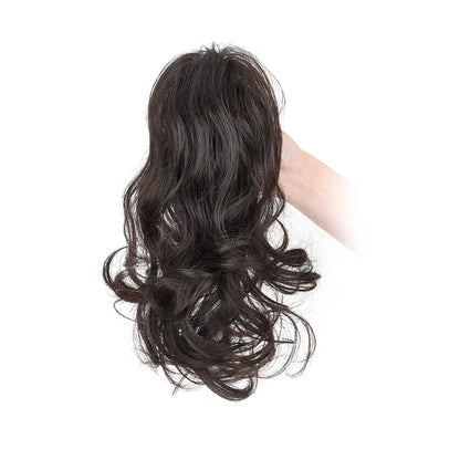 Synthetic 12-Inch Curly Claw Clip Ponytail – Short Ponytail Extensions for Women, Black Brown Blonde Hairpiece