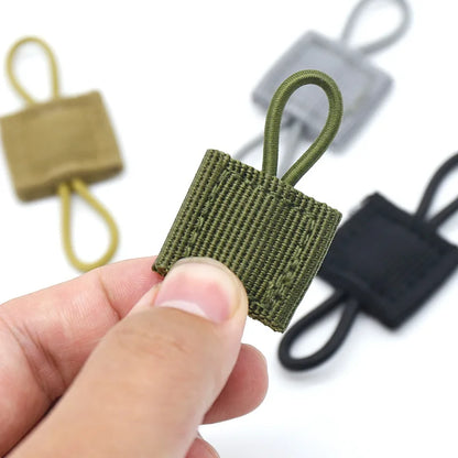 4/10Pcs MOLLE Elastic Retainer Straps - Tactical Webbing Attachment Buckles for Antenna, Flashlight & Gear Organization