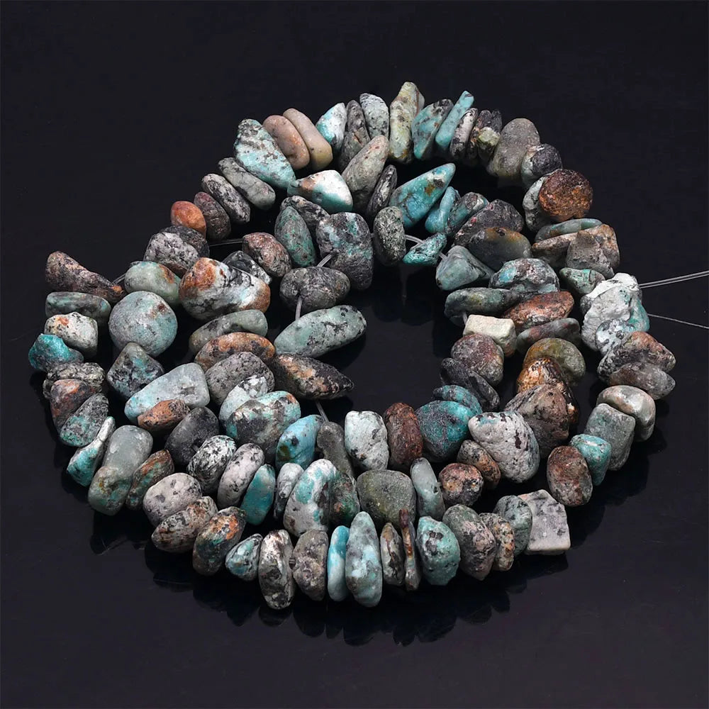 16 Inch Natural Stone Chip Beads - 5-8mm Irregular Crystal Agate Gravel Beads for DIY Bracelets & Jewelry Making