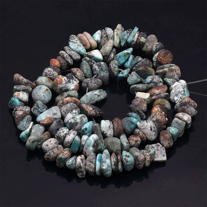 16 Inch Natural Stone Chip Beads - 5-8mm Irregular Crystal Agate Gravel Beads for DIY Bracelets & Jewelry Making