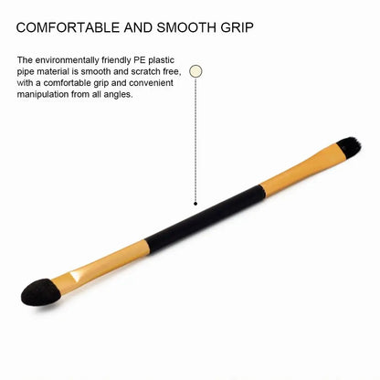 10pcs Double-Head Eye Shadow & Eyeliner Brush - Fashion Sponge Stick for Lip & Eyebrow Makeup Tools