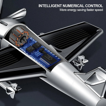 Car Interior Solar Airplane Model – Center Console Decoration & Air Freshener Accessory