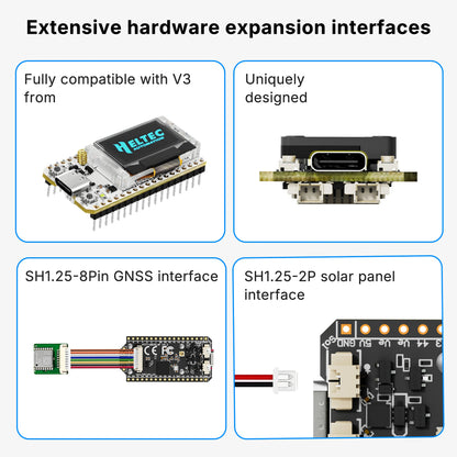 Heltec LoRa 32 V4 Development Board - ESP32 SX1262 WiFi LoRa BLE Mesh Network with 0.96" OLED Display and Case