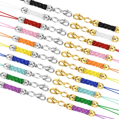 10Pcs Lanyard Strap Set - Lobster Clasp Rope Keychain Hooks Mobile Charms & Key Ring Accessories