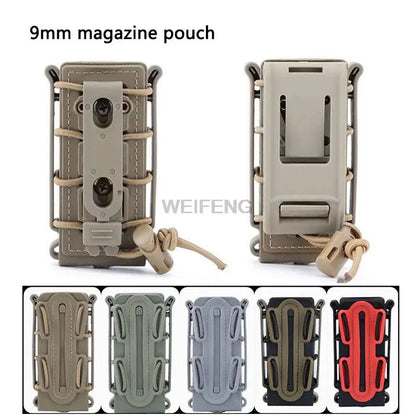 Tactical Molle Magazine Pouch | AR 15 M4 AK 47 7.62 5.56 9mm Scorpion | Fast Mag Holster Case Holder | Gun Hunting Airsoft Accessories