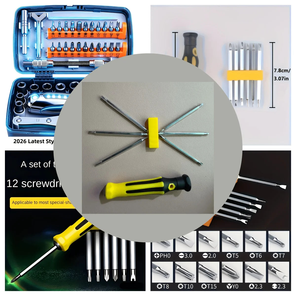 7-in-1 Precision Screwdriver Set - Premium Durable Repair Tools and Desk Gift