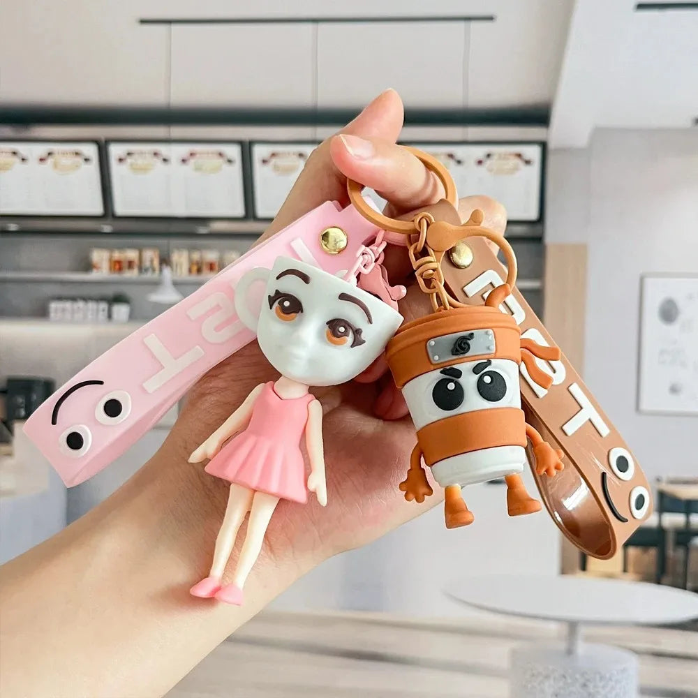 2026 New Italian Brainrot Keychain — Fun Tralalero & Tung Tung Tung Sahur Ballerina Cappuccino Doll Keyring Gift