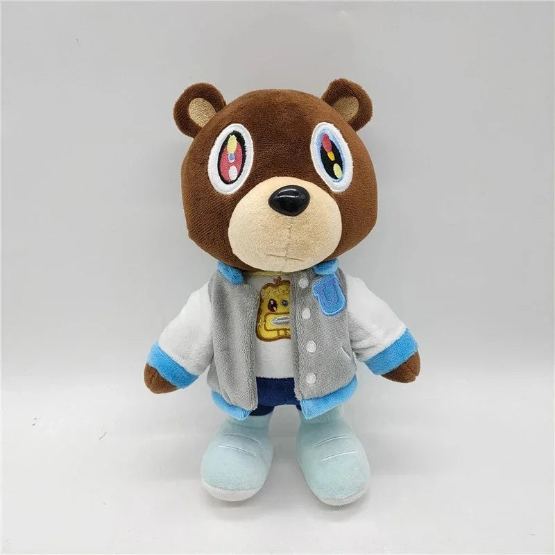 30cm Kawaii Kanye Dropout Bear Plush Toy – Soft Stuffed Teddy for Home Decor & Birthday Gift