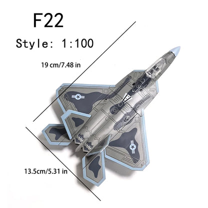 Military Building Blocks Set - F-22 F-14 Fighter Jets & Leopard 2A7 M1A2 T-90 Tank Model Toys for Boys Gifts