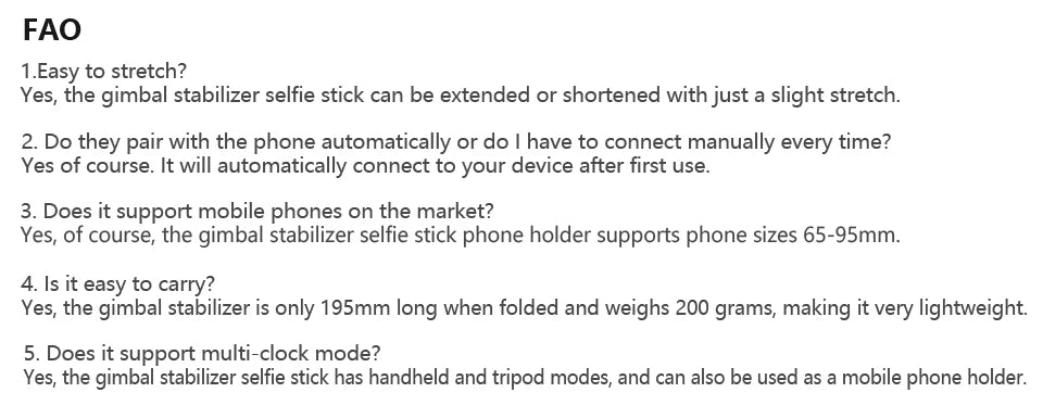 Q08 Handheld Gimbal Stabilizer with Selfie Stick & Fill Light – Bluetooth Tripod for Smartphone & Action Camera