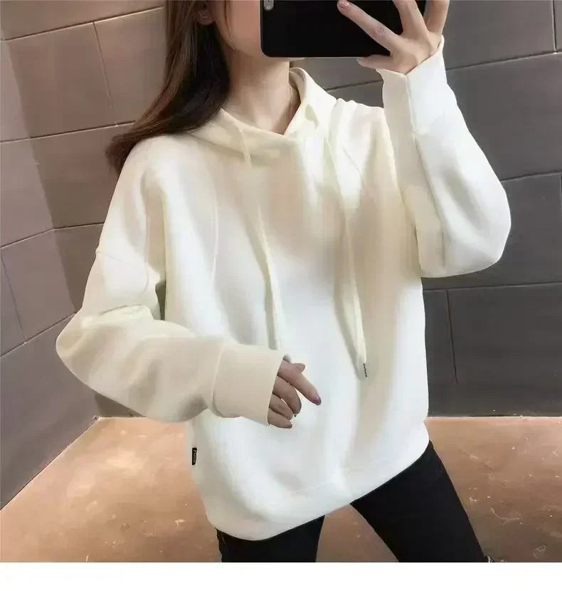 Ghibli No-Face Black Hoodie for Women – Anime Cotton Long Sleeve Streetwear Jacket, Autumn/Winter Cosplay
