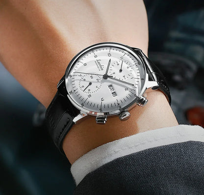 Men’s Fashion Mechanical Watch — 2023 Business Automatic Stainless Steel Luminous Designer Wristwatch