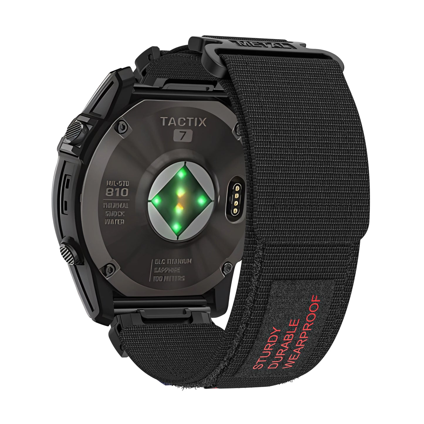 QuickFit Velcro Nylon Watch Band Strap – 20mm/22mm/26mm Compatible with Garmin Fenix 8E, Fenix 7/6 Pro, Epix 2 Pro & Forerunner 955/965 Replacement Strap
