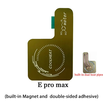 Dual Heat Pipe Cooling Plate - Magnetic Aluminum Heat Dissipation Plate for Mobile Phone Cooler