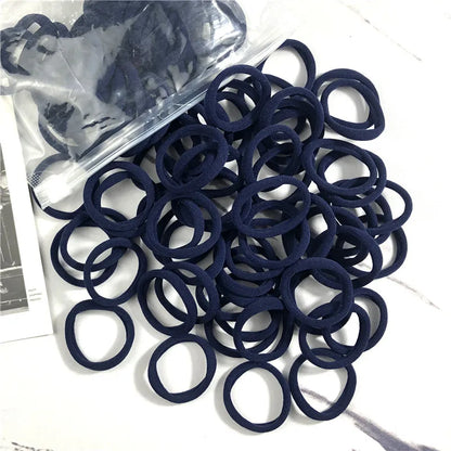 20/50PCS Hair Bands for Women & Girls - 4cm Elastic Rubber Ties, Simple Ponytail Holders & Hair Accessories