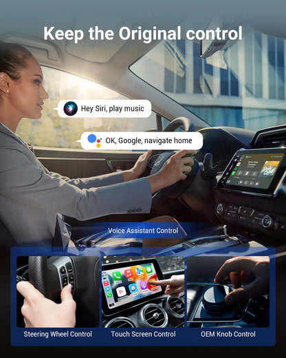 OTTOCAST Play2Video Pro Wireless CarPlay & Android Auto Adapter – YouTube, Netflix, IPTV for Kia & Toyota
