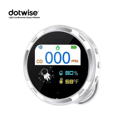 Dotwise Carbon Monoxide Alarm - Portable CO Leak Detector with LCD Display for Home & Camping