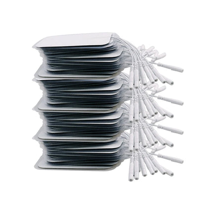 100/50pcs 5x5cm Muscle Stimulator Electrode Pads – Self-Adhesive Non-Woven Replacement for TENS Therapy Machines