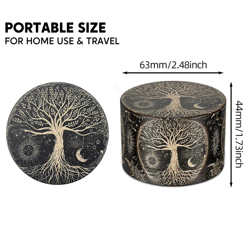Mini 4-Layer Metal Herb Grinder — 63mm Zinc Alloy Tobacco & Dry Herb Crusher for Smoking Accessories