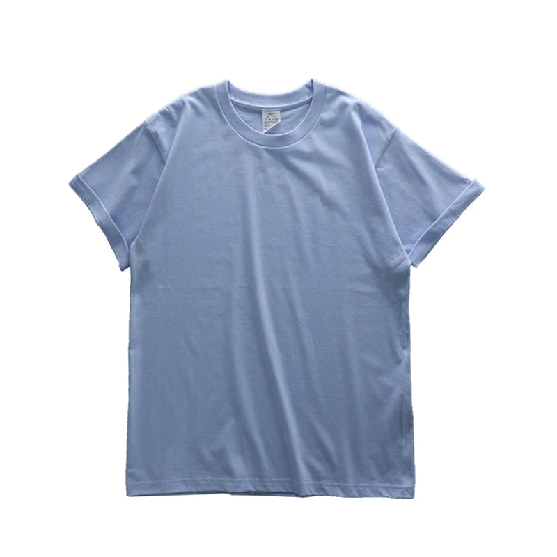 Dukeen Heavyweight Cotton T-Shirt - 280gsm Oversized Short Sleeve Casual Tee for Men Summer Streetwear