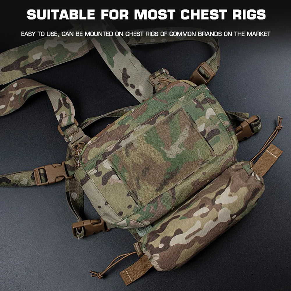 Tactical Trauma Pouch Roll 1 – IFAK Individual First Aid Kit EDC Medical Rapid Belt Bag for Airsoft, Hunting & Plate Carrier Gear