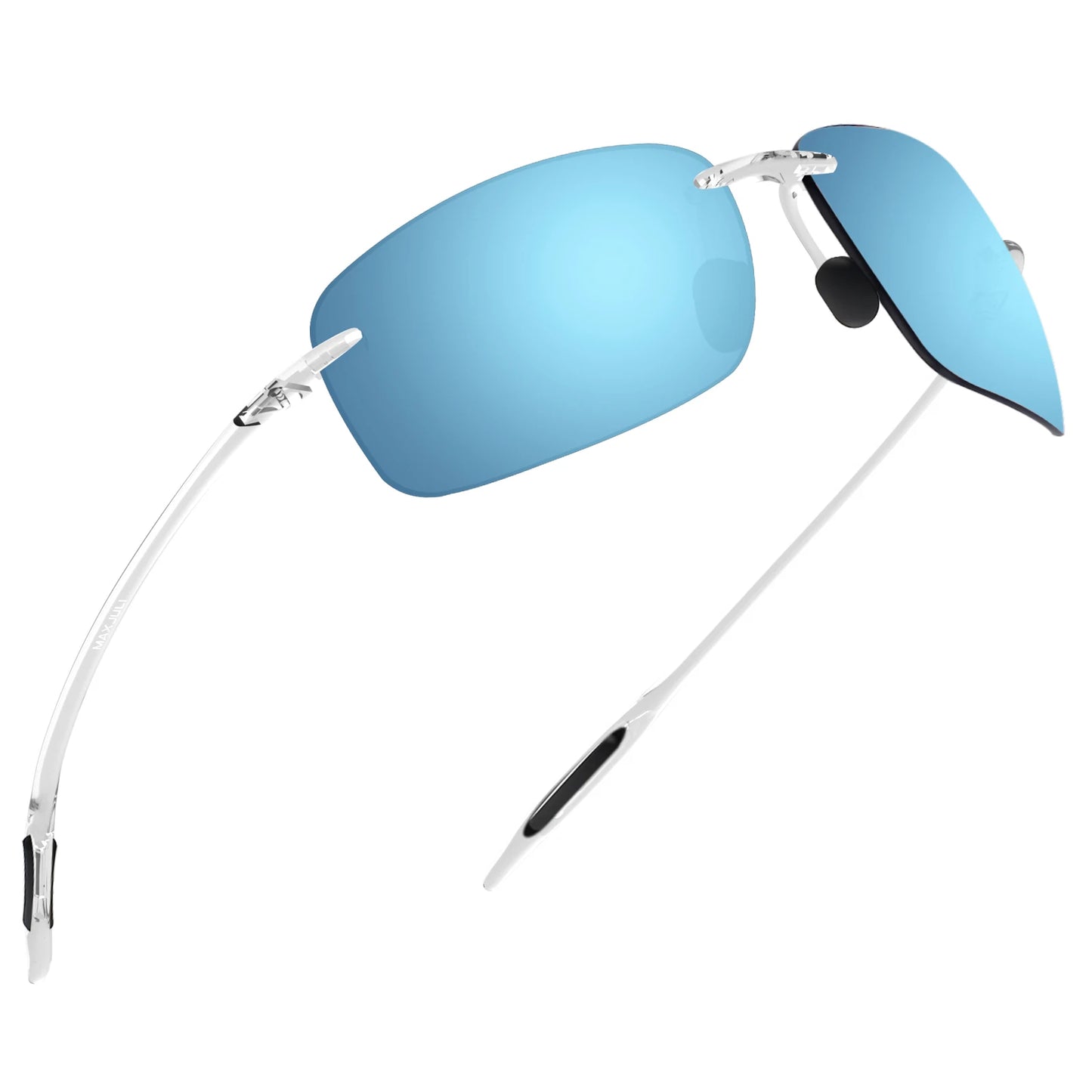 MAXJULI Polarized Sunglasses for Men & Women - Designer Fashion, Rimless Sports & Driving Eyewear (MJ8009)