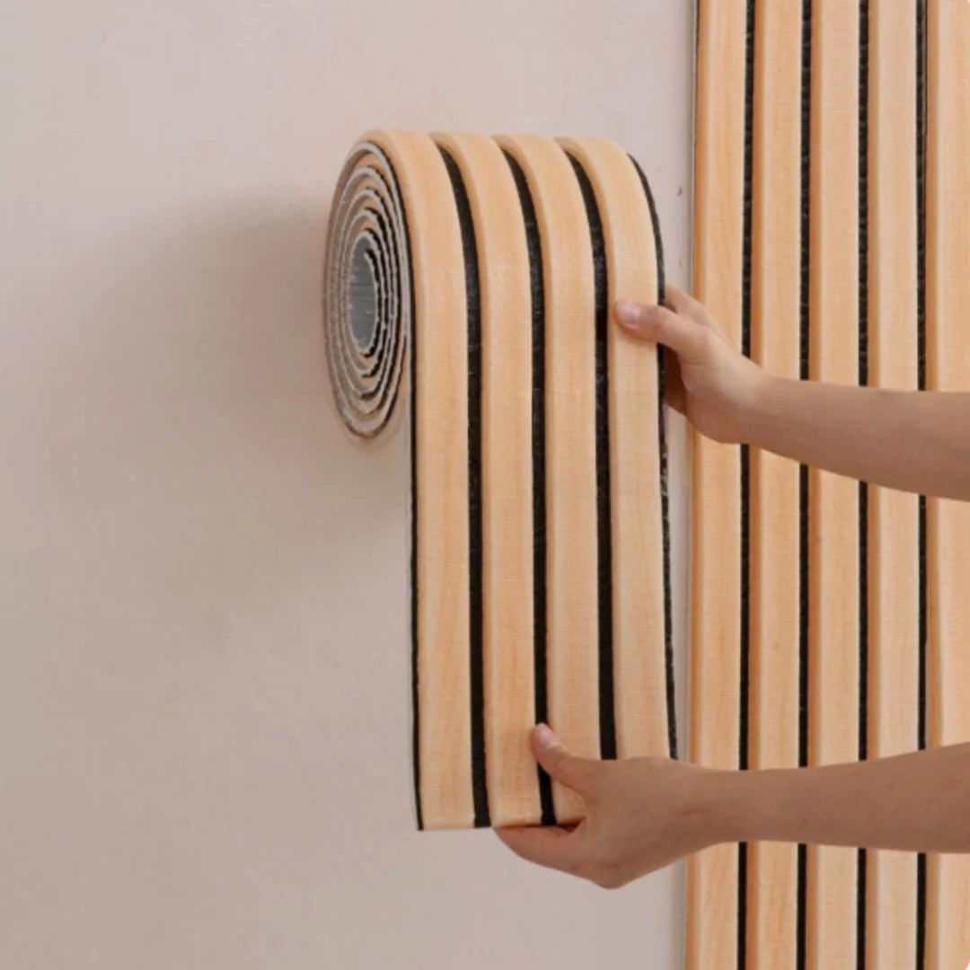 2.8m Self-Adhesive Wall Padding Strip - Thickened Anti-Collision Protective Wall Panel