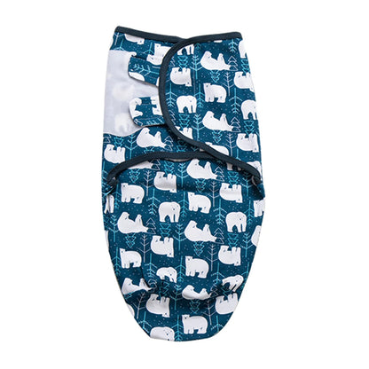 100% Cotton Newborn Swaddle Sleep Sack – Thick Infant Baby Wrap Cocoon Diaper Bag (INSULAR Summer)