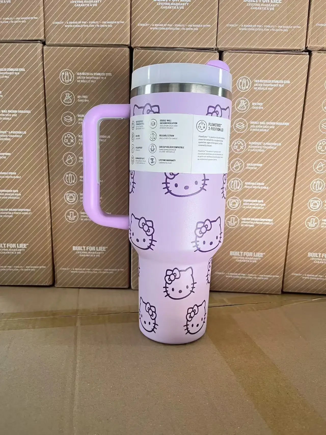 Stainless Steel Travel Mug with Straw Lid – 30oz/40oz Vacuum Insulated Car Cup, Double Wall Iced Thermal Tumbler