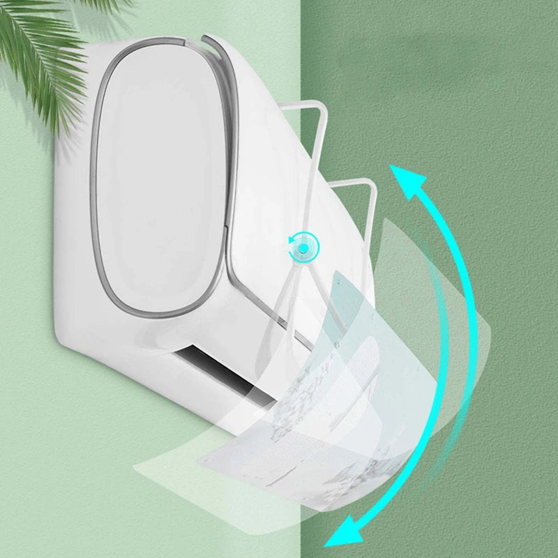 Adjustable Air Conditioner Wind Deflector - Air Wind Shield Baffle to Prevent Direct Blowing, Guide Dust Cover