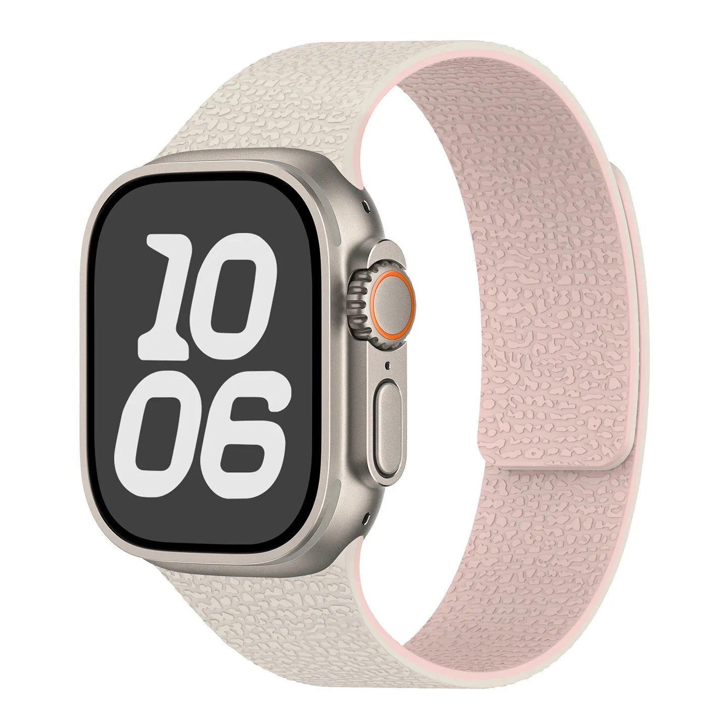 Silicone Magnetic Strap for Apple Watch - Adjustable Band for 49mm/46mm/45mm/44mm/42mm/41mm/40mm Series Ultra, SE & More
