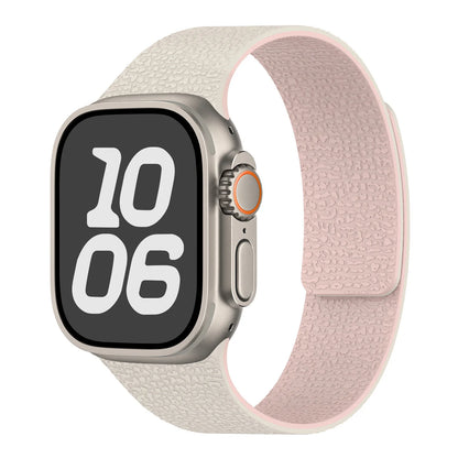Silicone Magnetic Strap for Apple Watch - Adjustable Band for 49mm/46mm/45mm/44mm/42mm/41mm/40mm Series Ultra, SE & More