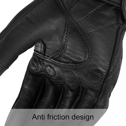 3XL Goatskin Leather Motorcycle Gloves – Men & Women Moto Gloves for Electric Bikes