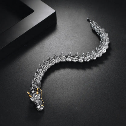 Trendy Dragon Copper Bracelet – Unisex Fashion Loong Metal Bangle, Party & Daily Jewelry Accessories for Women & Men
