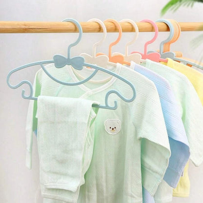 5-50PCS Baby Plastic Hangers – Kids Clothes Storage Rack for Nursery, Toddlers & Infants, Portable Home Use