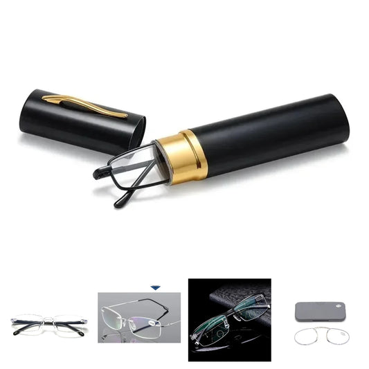 Mini Portable Anti-Blue Light Reading Glasses – Ultra-Light HD Fashion Eyewear for Men & Women