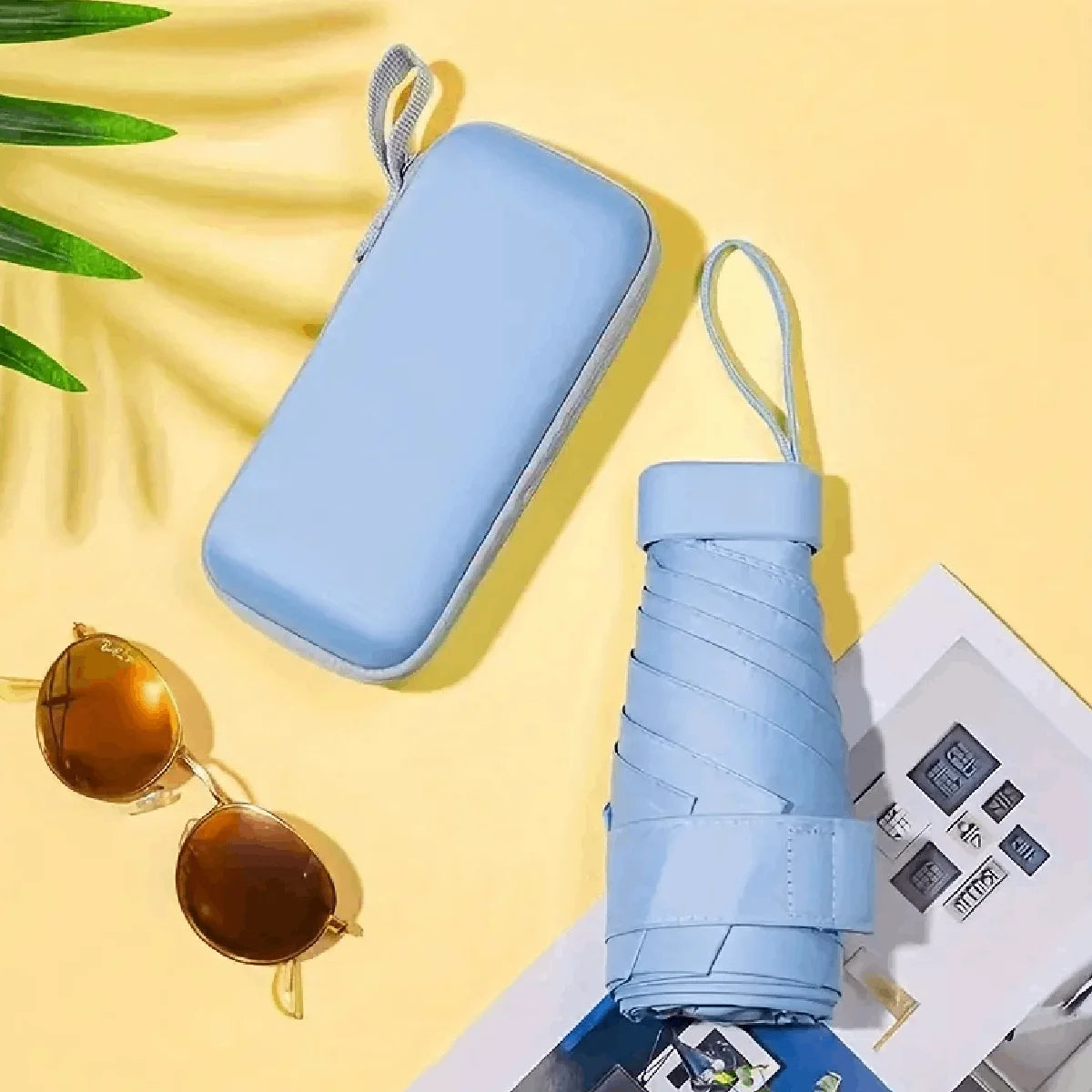 Ultra-Light Portable Mini Umbrella — Sixfold UV-Resistant Travel Umbrella (1pc)